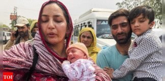 Heartbreak at Attari: Couples separated, kids left behind | India News