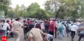 Watch: BPSC aspirants lathi-charged outside Bihar CM Nitish Kumar’s home in Patna | India News