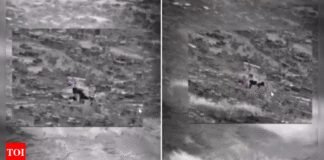 Watch: Army shares footage of strike on LeT suicide bomber training camp in Kotli, PoK | India News