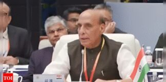 ‘Some countries sheltering terrorists’: Rajnath slams Pakistan at SCO summit; Khawaja Asif present | India News