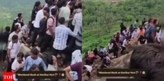 ‘Fall to death’: Video of Harihar fort over-congested with tourists goes viral; netizens warn of ‘suicide trap’ | India News