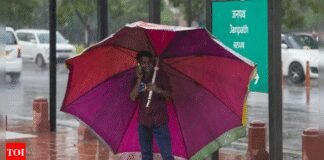 ‘Orange alert’: Light rain brings relief to Delhi-NCR; IMD warns of gusty winds, thunderstorms | India News