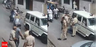 Kota shocker: Cop’s slap leaves shopkeeper unconscious; video sparks public outrage | India News