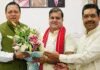 Uttarakhand CM Dhami welcomes newly elected BJP state president Mahendra Bhatt | India News