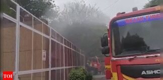 Video: Fire after transformer blasts near AIIMS trauma centre in Delhi; none injured | India News