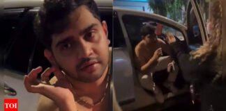 Video: Drunk, shirtless MNS leader’s son abuses woman, flaunts father’s clout; FIR filed | India News