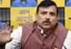 ‘Determined to destroy education’: AAP MP Sanjay Singh accuses UP government of prioritising alcohol; launches campaign over school closures | India News
