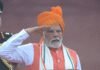 79th Independence Day: PM Modi continues ‘safa’ tradition; opts for saffron turban | India News