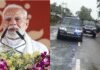 PM Modi Manipur visit: Heavy rains force plan change; he travels by road to reach rally venue | India News