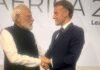 ‘Long live friendship between our countries!’: Macron hails India-France ties; meets PM Modi on G20 Summit sidelines | India News