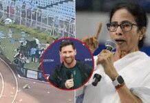 ‘Embarrassment on international stage’: BJP targets TMC after chaos during Messi’s stadium visit; shares footage | India News