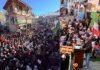 Watch: Pro-Khamenei rally held in Ladakh; hundreds gather near Lal Chowk in Kargil | India News