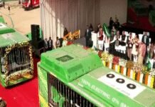 Delhi CM Rekha Gupta flags off 500 electric buses to mark BJP-led government’s first year | India News