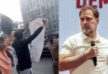 BJP shows black flag to Rahul Gandhi after Congress’ shirtless protests at AI Summit | India News