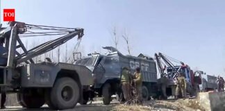 7 CRPF personnel injured in Srinagar as vehicle plunges into canal | India News