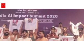 ‘Shirtless protest’ at AI summit akin to treason, Rahul was inspiration, says BJP | India News