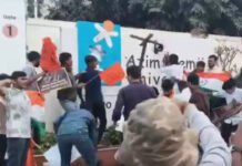 ABVP activists force entry into Azim Premji University, vandalise property- Watch | India News