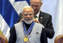 ‘Speaker of the Knesset Medal’: PM Modi conferred with Israel’s highest parliamentary honour | India News
