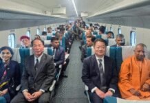 Watch: UP CM Yogi Adityanath takes spin on Japan’s futuristic Maglev train | India News