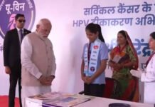 Major boost to India’s healthcare: PM Modi rolls out nationwide HPV vaccination for 14-year-old girls | India News