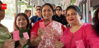 Delhi CM hops on DTC bus to check implementation of Saheli Pink Smart Card | India News