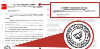 EC circular with BJP seal? Poll panel calls it ‘clerical error’ in clarification | India News